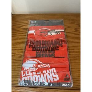 Cleveland Browns 3-Pack Pleated Face Covers NFL NEW